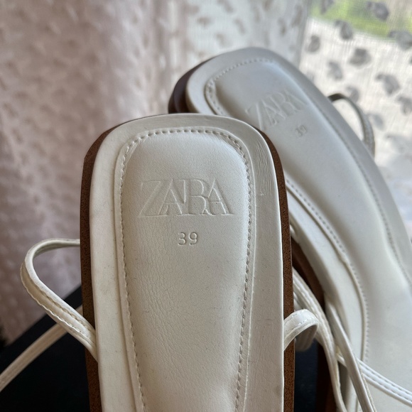 ZARA - Tie Strap Heeled Sandals - Picture 7 of 7